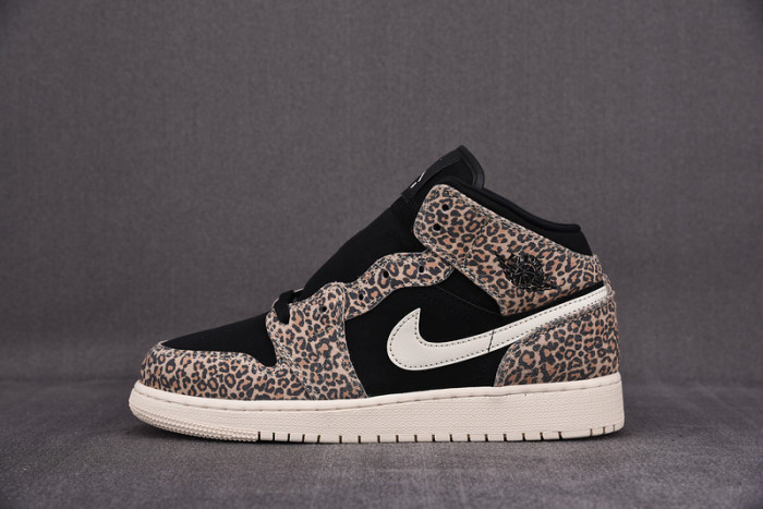 Air Jordan 1 Mid SE GS ''Leopard'' BQ6931-021