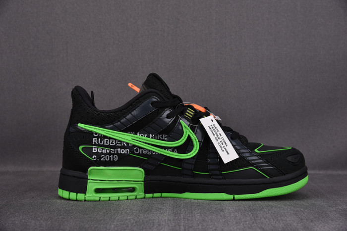 OFW x Nike Air Rubber Dunk “Green Strike” CU6015-001