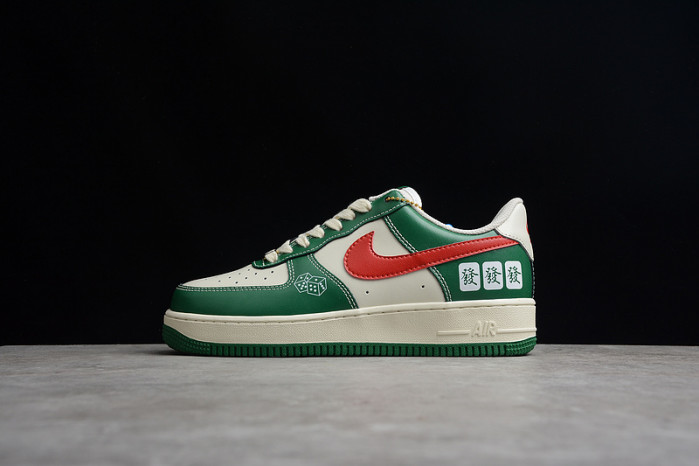 Nike Air Force 1 07 Low Sparrow White Green Solar Red CW2288-666