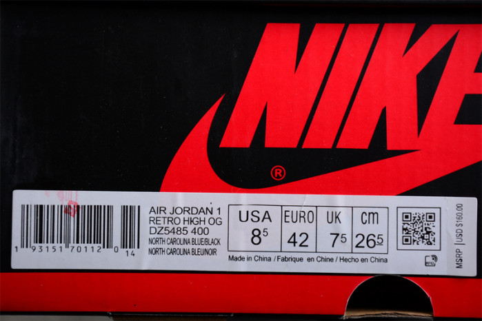 Air Jordan 1 High OG UNC Toe DZ5485-400