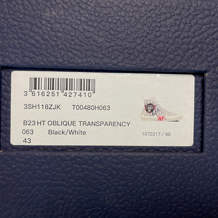 B23 OBLIQUE HIGH low SNEAKERS T00480H091