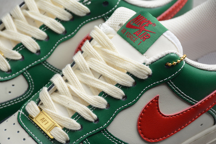 Nike Air Force 1 07 Low Sparrow White Green Solar Red CW2288-666
