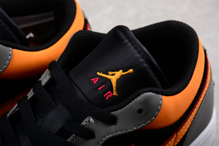 AIR JORDAN 1 LOW LIGHT GRAPHITE VIVID ORANGE FN7308-008