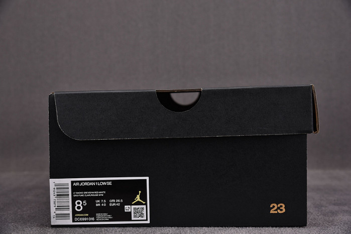 Jordan 1 Low SE Light Smoke Grey Gym Red DC6991-016