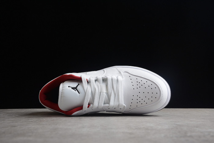 AIR JORDAN 1 LOW GS "WHITE/RED" 553560-164