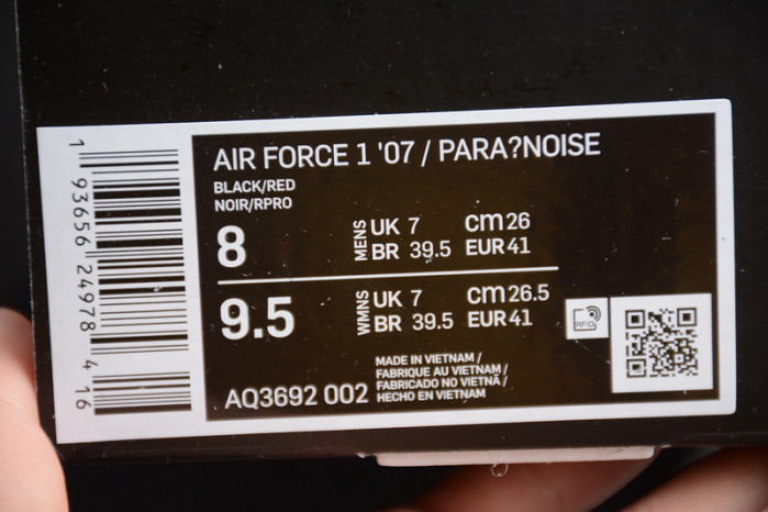 Nike Air Force 1 G-Dragon Para-Noise RED AQ3692-002