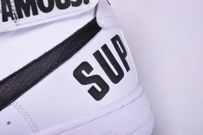 nike S*p*e air force 1 one high white world famous 698696-100