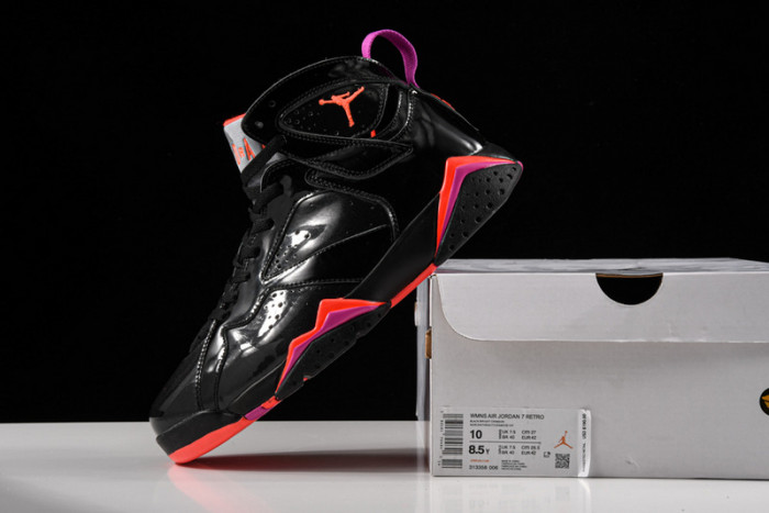 Air Jordan 7 Retro Black Patent Leather 313358-006